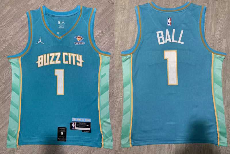 Hornets 1 LaMelo Ball Blue Nike 2023-24 City Edition Swingman Jersey,We sell and wholesale Hornets 1 LaMelo Ball Blue Nike 2023-24 City Edition Swingman Jersey on line form chian!